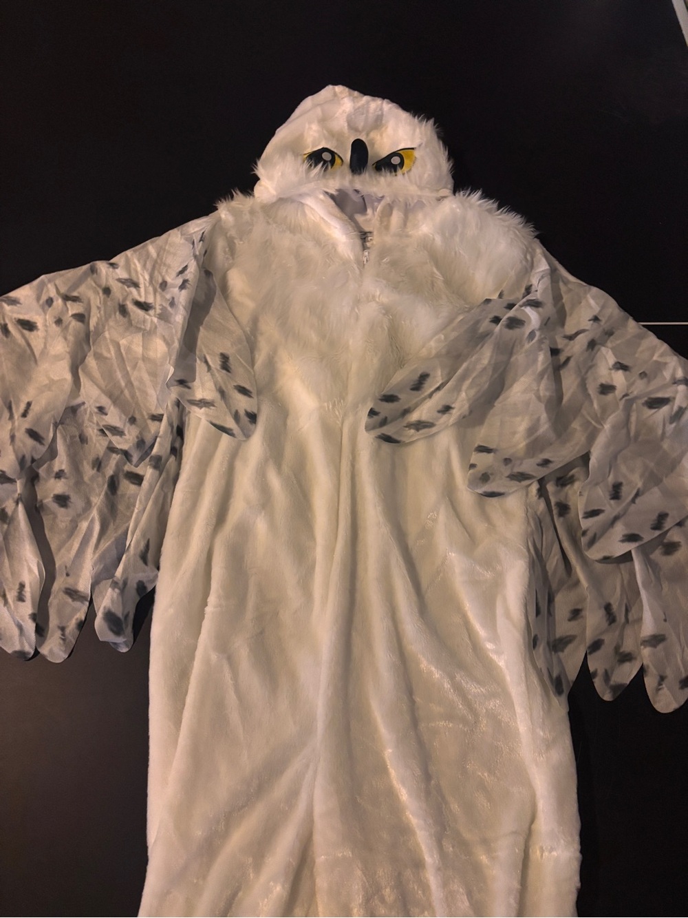 White Owl Kids Costume with Hooded Mask
